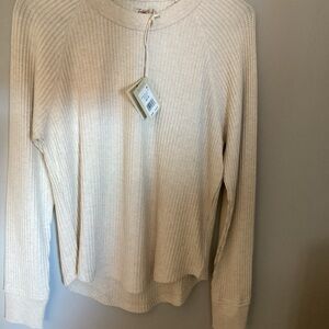 Faherty Cream Women's Crew Neck Sweater
